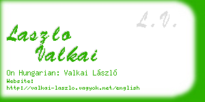 laszlo valkai business card